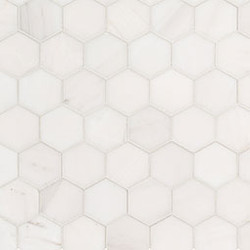 MSI Bianco Dolomite 2" Hexagon Marble Polished Mosaic SMOT-BIANDOL-2HEXP